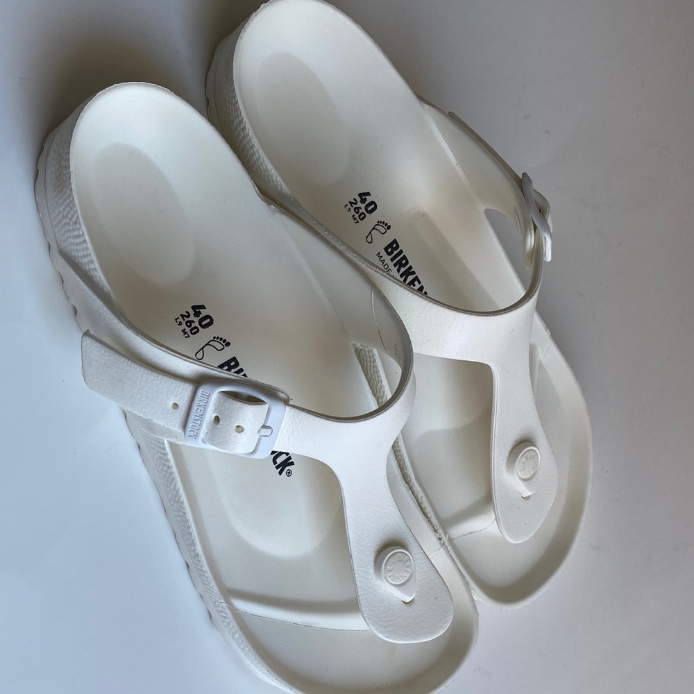 Birkenstock Gizeh Essentials EVA Sandals in White Womens size 9